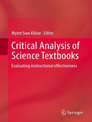 cover image of Critical Analysis of Science Textbooks